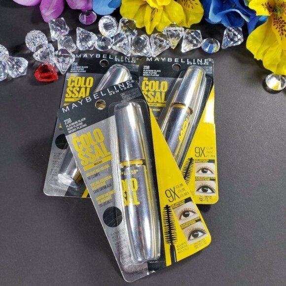 Maybelline Mascara New York Eyelash Colossal Platinum Black 238 Face Make Up - Picture 2 of 9